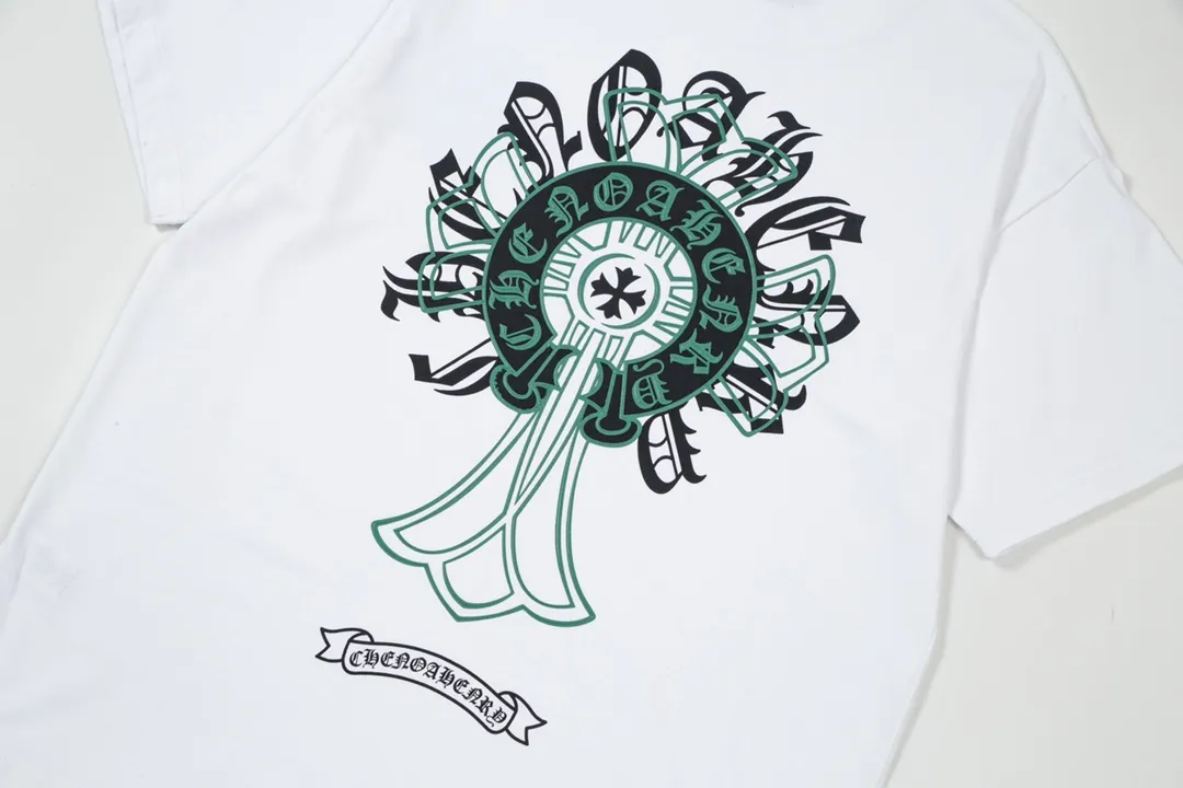 Chrome Hearts/ Logo Same Style T Versatile : White Size：XS~L